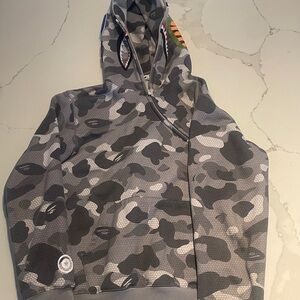 Bape Gray Camouflage Hoodie